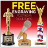Dodgeball Awards, Personalized Red Stars Dodgeball Trophy
