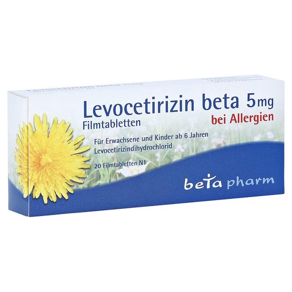 LEVOCETIRIZIN beta 5 mg Filmtabletten 20 St