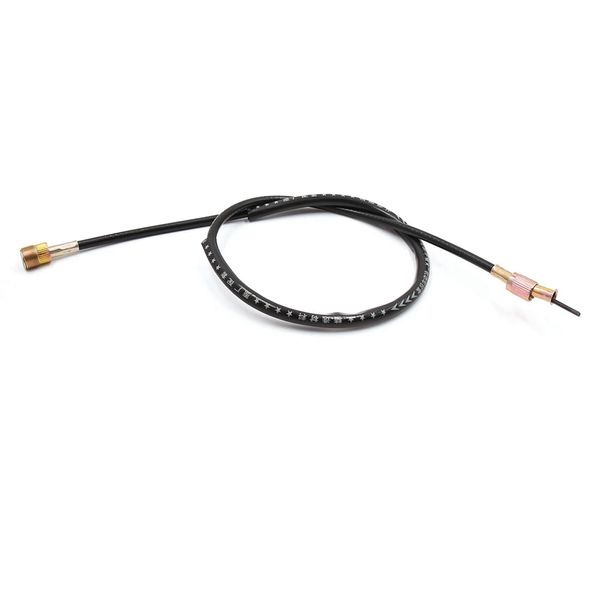 sourcing map 89cm 35" Length Black Rubber Coated Motorcycle Speedometer Cable