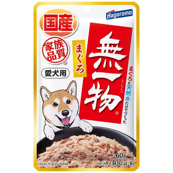 Hagoromo Dog Food (Made in Japan), For Dogs, Mukimono Pouch, Tuna, 60 x 12 Packs (Bulk Purchase)