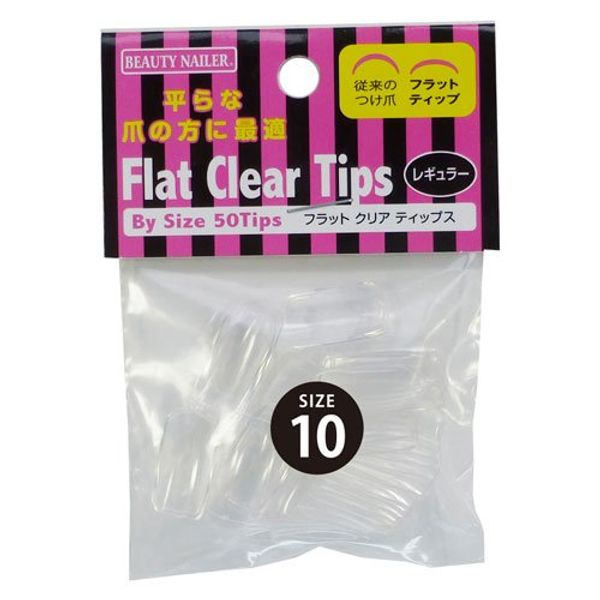 byu-texi-neira- Nail Flat Short Refill Clear bbs1 N – 1 50P Chip