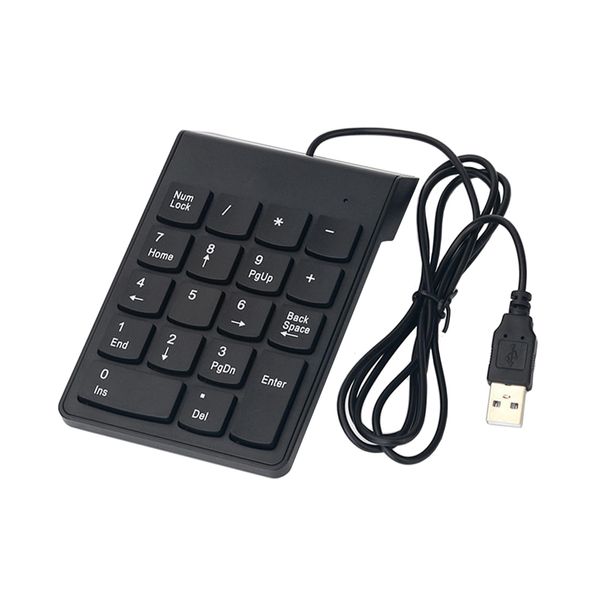 TRkin Electronic Commerce Numeric Keypad Wired Keyboard Bow Style Thin USB Port Durable Tablet PC Compatible