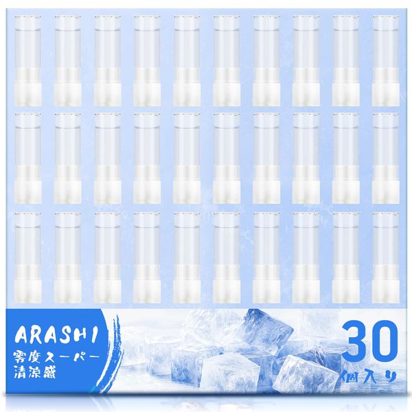 ARASHI Ploom Tech Plus with 2 Compatible Cartridges, Super Cooling, 30 Pieces, Menthol, Plum-Tac Plus Compatible, Compatible with Liquid, Genuine Tobacco, Capsule Compatible, Explosive Smoke,