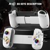 Joso Phone Controller for iPhone/iPad/Android/Tablet, D8 Controller for Switch/PS/PC with Hall Effects Joysticks Play COD, Genshin Impact, Android Controller Support Cloud Gaming/Remote Play - White