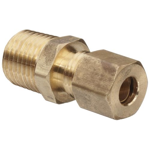 Anderson Metals-50068-0304 Brass Tube Fitting, Connector, 3/16" Compression x 1/4" Male Pipe