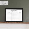 Personalized Child Job Chart | Homeschool Schedule | Dry Erase 11x14 Framed Task Chart