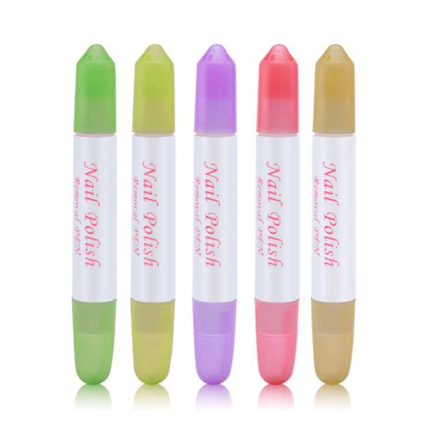 Nail Polish Remover/Corrector Pen. Easily Refillable Eraser Tip with Spare Cotton Heads. Fingernail, Cuticle Cleaner to Wipe & Erase Excess & Neaten Nails. Manicure Tool (1 PIECE)