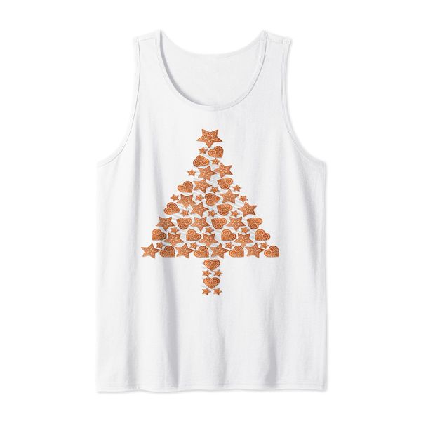 Gingerbread Cookie Christmas Tree Tank Top