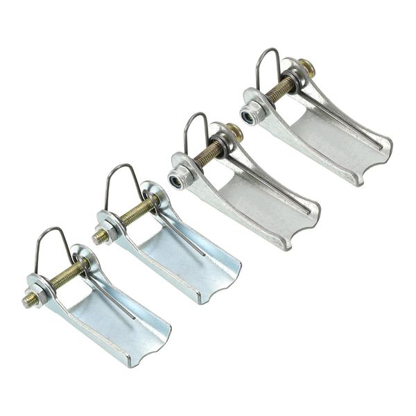 PATIKIL Replacement Hook Latch 2 Size Hook Trailer Set of 4 Silver Tone