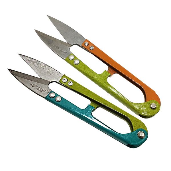 2 x Sewing Thread Cutter, Thread Cutting Scissors, Very Sharp and Durable Steel Thread Cutter, Sewing Thread Cutter, Professional Thread Cutter, Thread Cutter for Sewing, Crafts, (2, 2C)