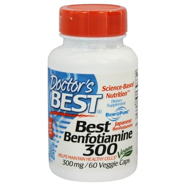 Doctor's Best Best Benfotiamine 300 mg., 60 Vegetarian Capsules