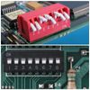 sourcing map 10 Pcs DIP Switch 2 Row 16 Terminals 8 Positions Sliding Switch 2.54mm Pitch