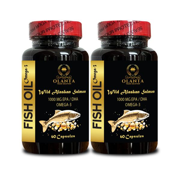 Alaskan Salmon Oil Omega 3 – Omega 3 Supplement for Healthy functionality - 2Bot