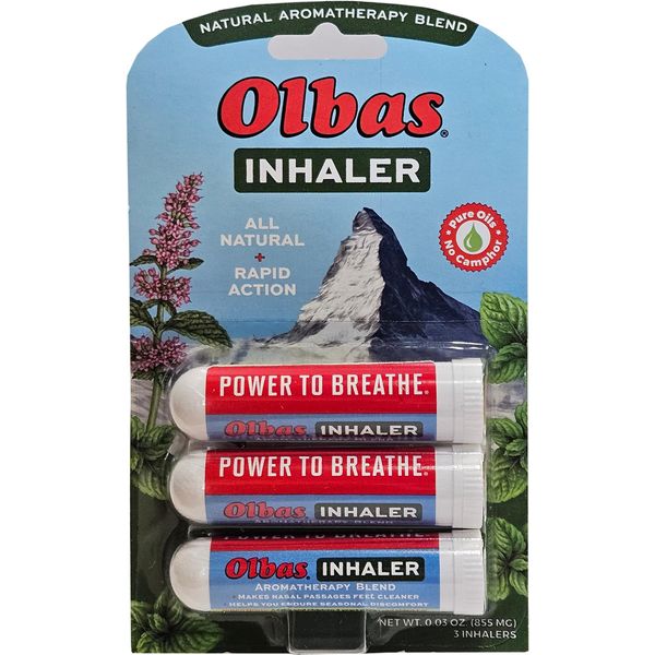 Olbas Inhaler Aromatherapy/Aromatic Inhaler, 0.01 Oz, 3-Pack
