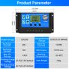 Cxztcl PWM Solar Charge Controller 20A Solar Panel Controller 12V/24V Auto Adjustable LCD Display Solar Panel Battery Regulator with USB Port