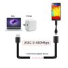 chenyang USB 2.0 Cable USB 2.0 Type A to Type A B Extension Data Flat Slim Cable for Printer Disk & Phone 13cm 3Pcs/Set