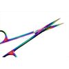 2 GERMAN  IRIS MICRO DISSECTING SCISSORS STRAIGHT 4.5" MULTI RAINBOW TITANIUM 
