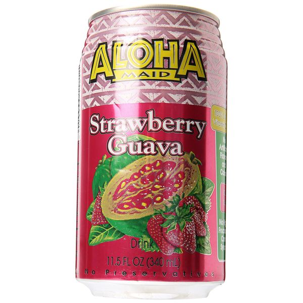 Aloha Maid Strawberry Guava Drink, 11.5 ounces (Pack of 12)