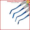 4 Pcs Dental Composite Filling Instruments Blue Titanium Coated Restorative Kit
