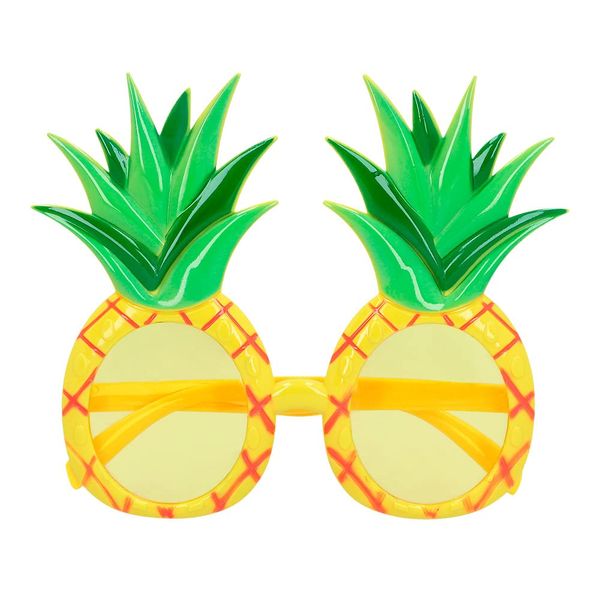 Boland 52076 - Partybrille Ananas, Spaßbrille für den Karneval oder JGA, Zubehör für Faschingskostüme, Kostüm Accessoires, Gelb