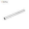 uxcell Round Coupling Nut M4x0.7mm Female Thread 40mm Thread Sleeve Bobbin Fitting Rod Stud Nut Hardware Fasteners Silver 30pcs