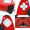 RDFJ Protective Case for PS5 Controller Anti-Slip Silicone Skin Protective Case Protective Cover Protective Frame for PS5 Controller (Red)