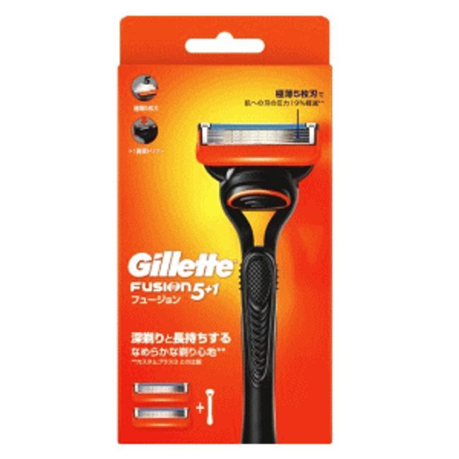 P&amp;G Gillette Fusion body + 2 spare blades included