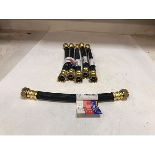 Lot Of 6 New, BrassCraft Speedi Plumb PLUS BWB0-12 Flexible Braided Water Heater