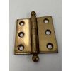 Bronze Door Hinge 2” X  2”  Solid Brass Architectural Grade with Removable Tips
