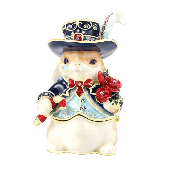 12 – 415 " Rabbit Baron "Jewelry, Trinket Box, Jewelry Box