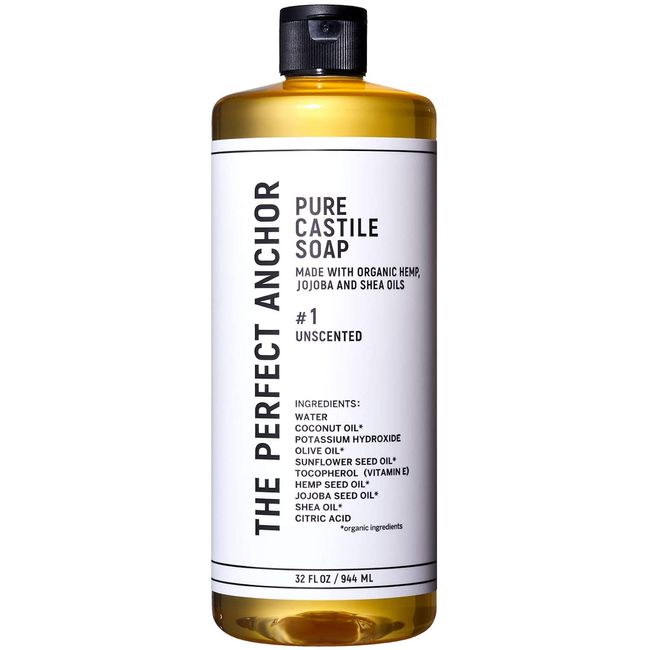 The Perfect Anchor Pure Castile Soap Uncentied Body Soap 944ml