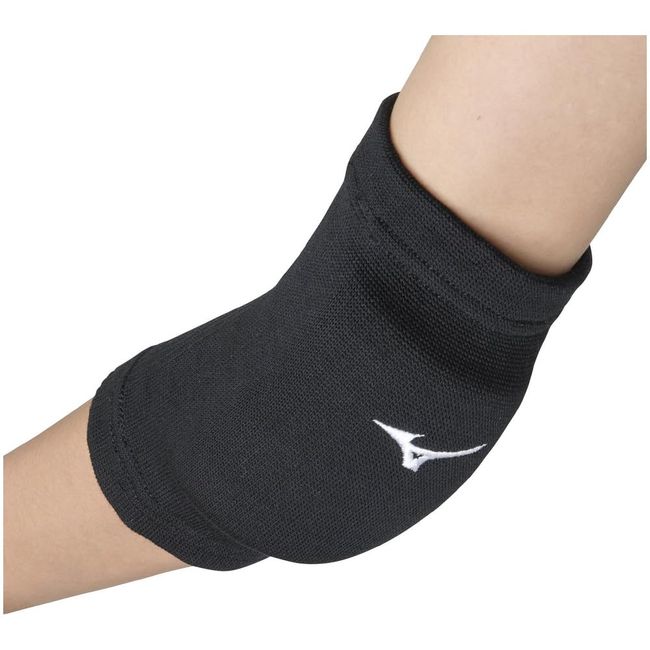 Mizuno V2MYA401 Volleyball Elbow Supporter (with Padding, Junior), Black x White, Pack of 2