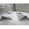 QTY 9 Drawer Mounting Bracket Replacement, White Steel