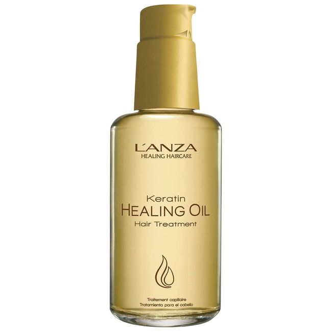 L'ANZA Keratin Healing Oil Hair Treatment, Hair Oil Revives & Nourishes Dry Damaged Hair & Scalp, Sulfate Free with Phyto IV Complex, Cruelty Free Volumizing Hair Care with UV Protection (3.4 Fl Oz)