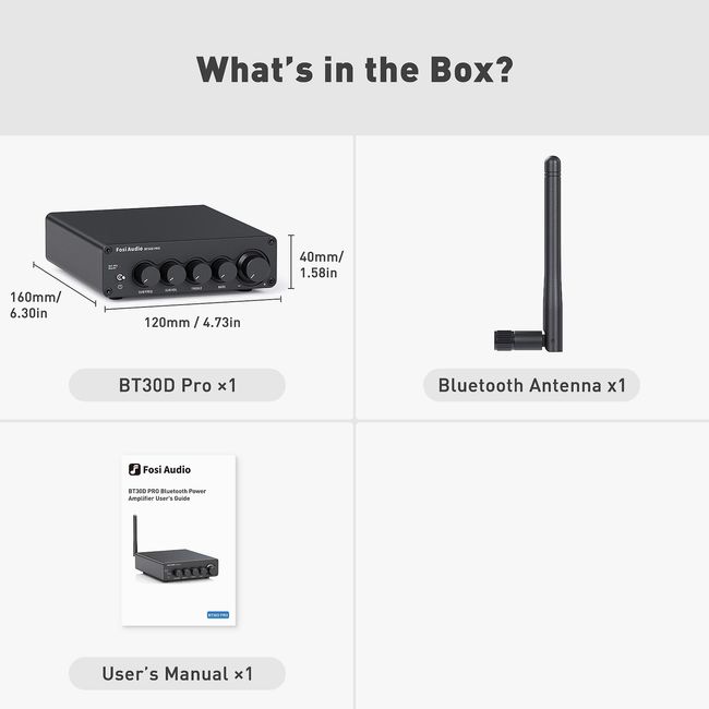 Fosi Audio V3 Mini Power Amplifier Manual