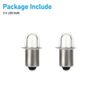 (2) 18 Volt LED Bulbs Replacement Xenon Bulb for Porter Cable PC18FL Flashlight