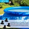 Above Ground Swimming Pool Filter Pump Strainer Hole Plug Stopper for Intex Pool Plug Replacement(4/Pack)