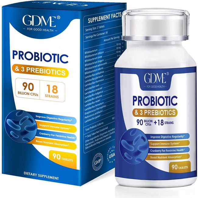 Probiotics 90 Billion CFU Potency for Healthy Digestive Immune Health 90 Caps US