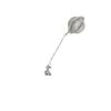 ch76 Easter bunny with egg Silver tone on a 2 inch Tea Ball Mesh Infuser Stainless Sphere Strainer