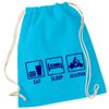 Eat Sleep Scooter Gym Bag Gym Bag Backpack for Station Break School, Gym, Holidays