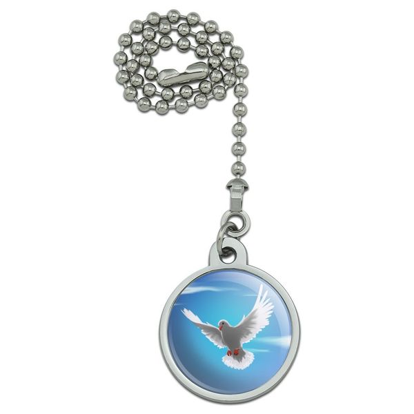 GRAPHICS & MORE Dove Bird Flying in The Sky Ceiling Fan and Light Pull Chain