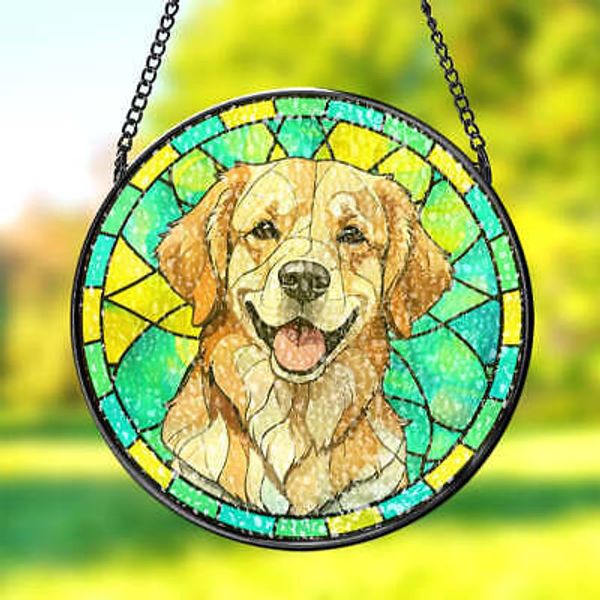 Custom Pet Stained Glass Suncatcher Pet Ornament Remembrance Gifts for Pet Lover