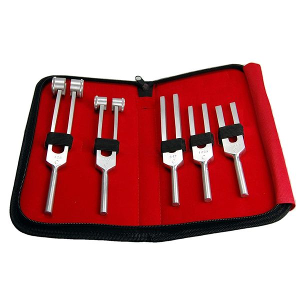 VALUEMED® 5 pce Medical Tuning fork set 128, 256, 512, 1024 & 2048Hz