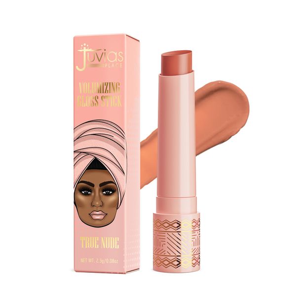 Juvia's Place Volumizing Gloss Sticks True Nude - Shiny Luscious Lips with Nourshing Hydration, Plumping Gloss, Lip Plumper Gloss, Plumping Lip Balm, Hydrating Lip Gloss