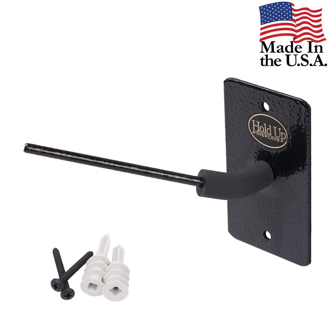 Hold Up Displays - in Barrel Wall Mount Pistol Holder - 30° Left Facing- Flat Wall