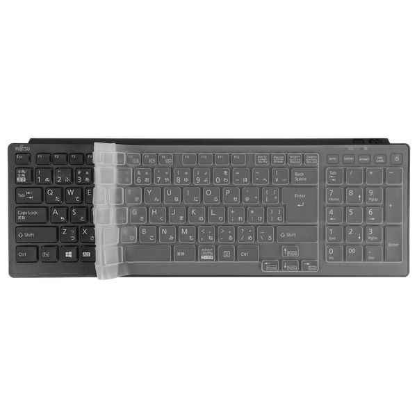 FMV ESPRIMO FH Keyboard Cover for Fujitsu KG-1770 Cover Protector for 27" FH95 FH93 FH90 WF-X WF2 FH-X / 23.8" FH77 FH70 FH67 FH60 FH56 FH52 WF1 Keyboard Soft Silicone Material Waterproof Dustproof