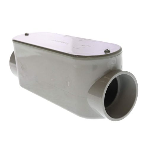 Cantex 5133106 Non-Metallic PVC Type-C Conduit Access Outlet Body, 2-Inch