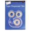 Just stationery Tape Dispenser Set, 3 Rolls, 6002