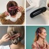 6Pcs Flat Hair Claw Clip Non-slip Side Slide Duckbill Alligator Hair Clip Multicolor Womens French Barrette with Inner Teeth for Thick Thin Long Hair Styling Accessories