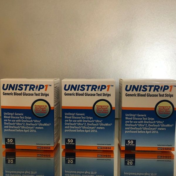 Unistrip 1 Blood Glucose Test Strips 150 Qty.  Exp 04/2025 Free shipping